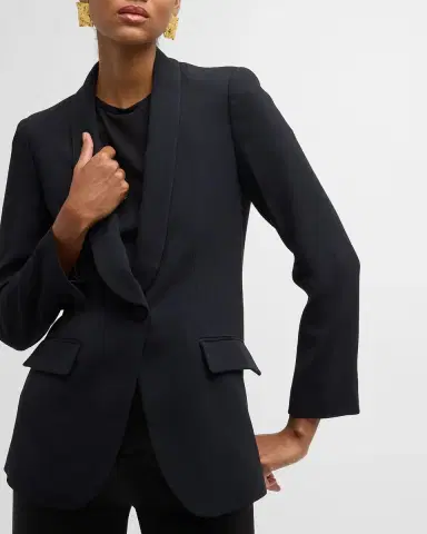 Emporio Armani Essentials One-Button Blazer Jacket | Thumbnail 7 Emporio Armani Essentials One-Button Blazer Jacket | Thumbnail 7