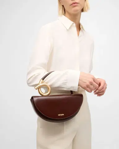 Cult Gaia Azariah Leather Coil Top-Handle Bag | Thumbnail 3 Cult Gaia Azariah Leather Coil Top-Handle Bag | Thumbnail 3