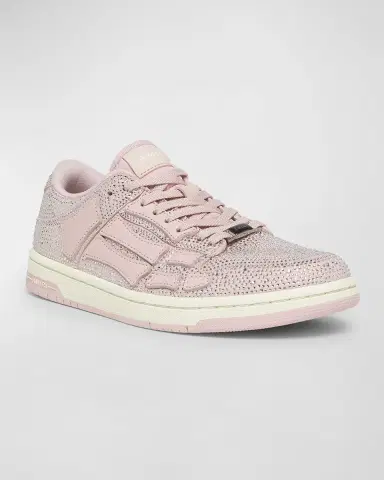 AMIRI Skel Crystal Leather Low-Top Sneakers | Thumbnail 2 AMIRI Skel Crystal Leather Low-Top Sneakers | Thumbnail 2