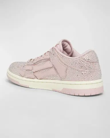 AMIRI Skel Crystal Leather Low-Top Sneakers | Thumbnail 3 AMIRI Skel Crystal Leather Low-Top Sneakers | Thumbnail 3