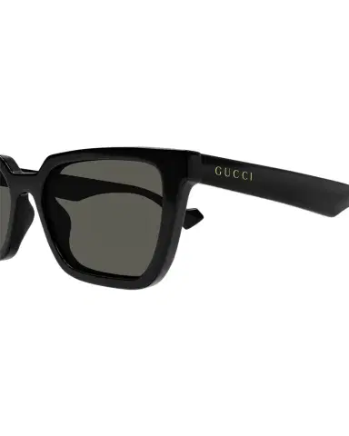 Gucci Men's Rectangle Plastic Sunglasses with Logo Detail | Thumbnail 1
