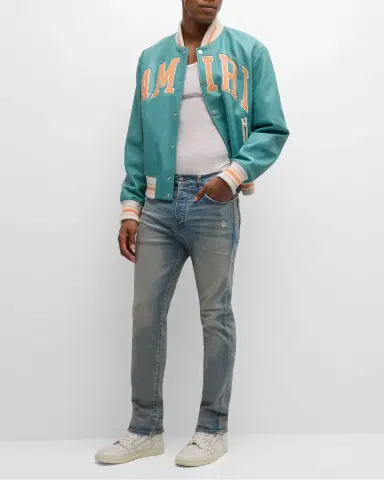 Amiri Men 's Distressed Slim-Fit Jeans | Thumbnail 2