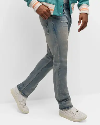 Amiri Men 's Distressed Slim-Fit Jeans | Thumbnail 6