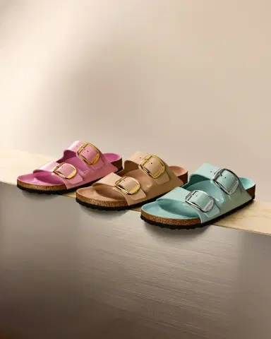 BIRKENSTOCK Arizona Leather Dual-Buckle Slide Sandals | Thumbnail 3 BIRKENSTOCK Arizona Leather Dual-Buckle Slide Sandals | Thumbnail 3
