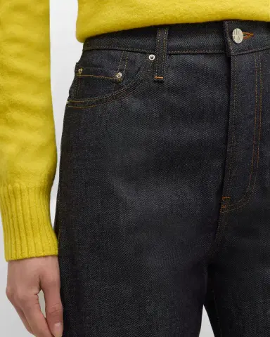 TOTEME Long Twisted Seam Denim Pants | Thumbnail 4