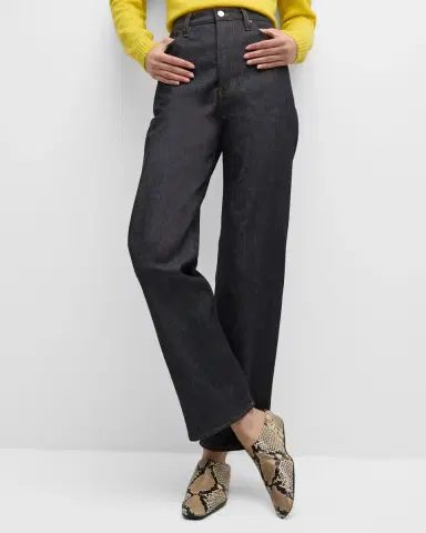TOTEME Long Twisted Seam Denim Pants | Thumbnail 6