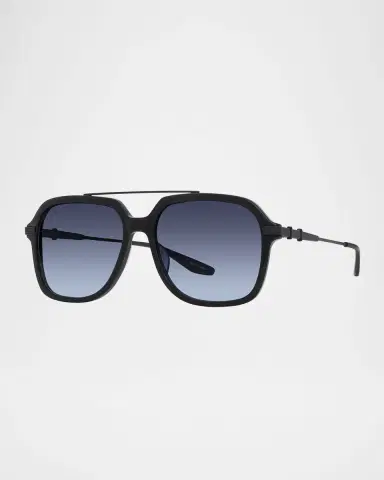 BARTON PERREIRA Men's D. Ellis Acetate and Titanium Square Sunglasses | Thumbnail 3 BARTON PERREIRA Men's D. Ellis Acetate and Titanium Square Sunglasses | Thumbnail 3