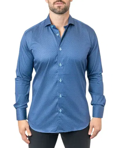 Maceoo Men's Einstein Stamped Sport Shirt | Thumbnail 1 Maceoo Men's Einstein Stamped Sport Shirt | Thumbnail 1