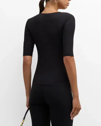 Emporio Armani Fitted Jersey Top | Thumbnail 3 Emporio Armani Fitted Jersey Top | Thumbnail 3