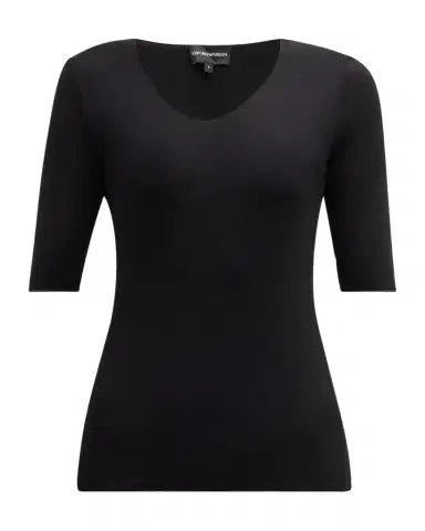 Emporio Armani Fitted Jersey Top | Thumbnail 1 Emporio Armani Fitted Jersey Top | Thumbnail 1