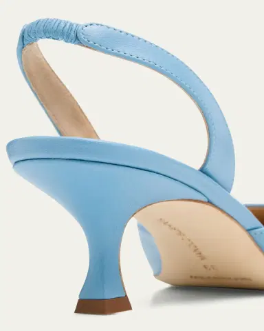 Manolo Blahnik Carolyne Kitten-Heel Halter Pumps | Thumbnail 5 Manolo Blahnik Carolyne Kitten-Heel Halter Pumps | Thumbnail 5