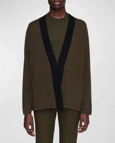 Joseph Open-Front Knit Cardigan | Thumbnail 2