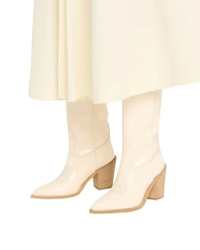 Coco Patent Western Knee Boots
