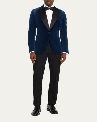 Brioni Men's Virgilio Velvet Peak-Lapel Sport Coat | Thumbnail 2
