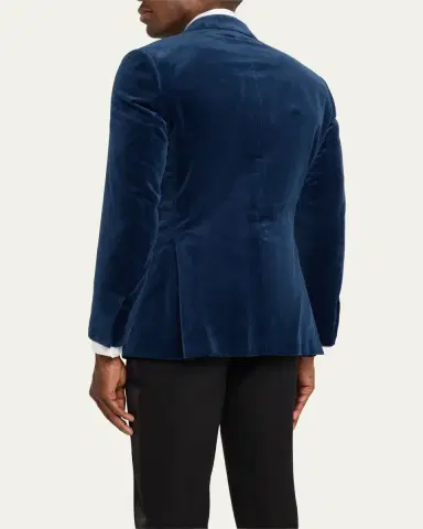 Brioni Men's Virgilio Velvet Peak-Lapel Sport Coat | Thumbnail 3