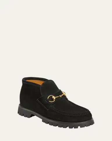 Gucci Sylke Suede Horsebit Booties | Thumbnail 6 Gucci Sylke Suede Horsebit Booties | Thumbnail 6