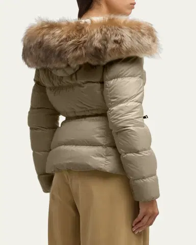 Moncler Boed Hooded Shearling-Trimmed Short Down Jacket | Thumbnail 7 Moncler Boed Hooded Shearling-Trimmed Short Down Jacket | Thumbnail 7