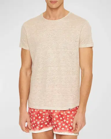 Orlebar Brown Men's OB-T Linen T-Shirt | Thumbnail 2