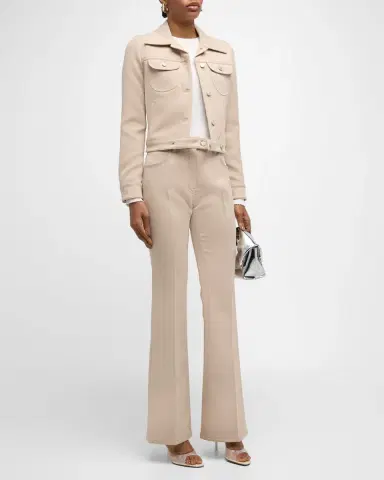 Courrèges Signature Twill Trucker Jacket | Thumbnail 7 Courrèges Signature Twill Trucker Jacket | Thumbnail 7