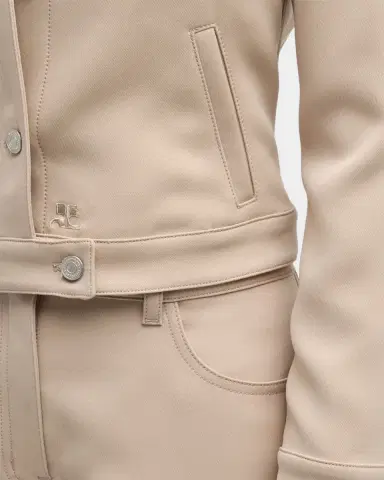 Courrèges Signature Twill Trucker Jacket | Thumbnail 10 Courrèges Signature Twill Trucker Jacket | Thumbnail 10