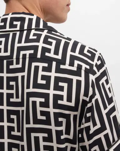 Balmain Men's Monogram Pajama Shirt | Thumbnail 5