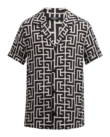 Balmain Men's Monogram Pajama Shirt | Thumbnail 1