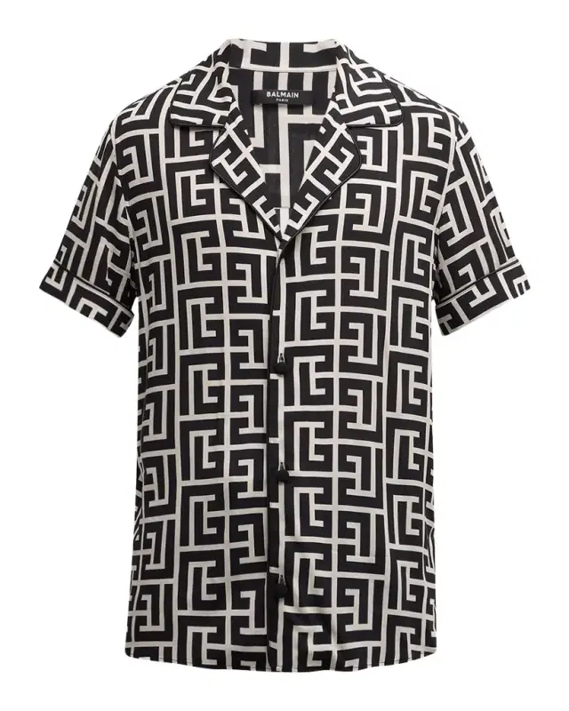 Men's Monogram Pajama Shirt