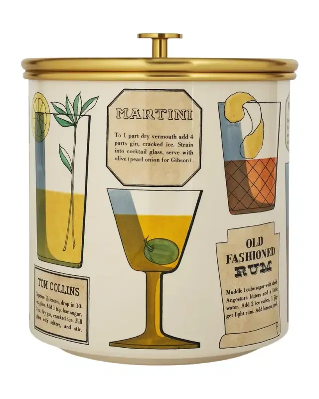 FORNASETTI Cocktail Recipes Ice Bucket