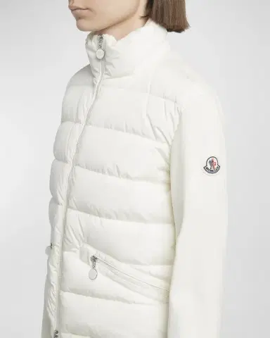 Moncler Quilted Nylon Zip-Up Cardigan | Thumbnail 5 Moncler Quilted Nylon Zip-Up Cardigan | Thumbnail 5