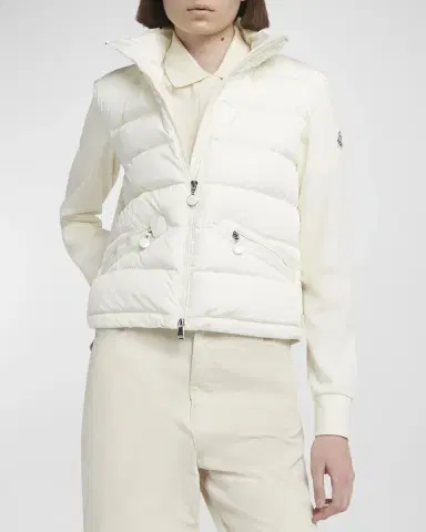 Moncler Quilted Nylon Zip-Up Cardigan | Thumbnail 7 Moncler Quilted Nylon Zip-Up Cardigan | Thumbnail 7