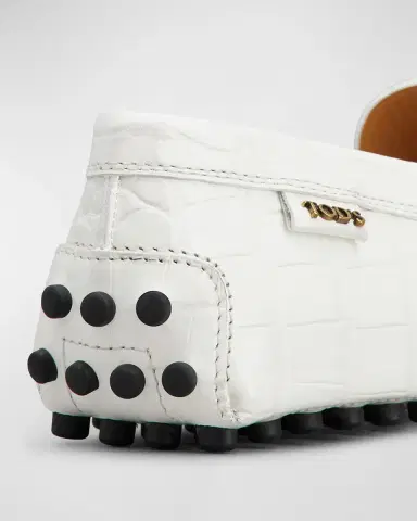 Tod 's Gommino Croco Penny Driver Loafers | Thumbnail 3 Tod 's Gommino Croco Penny Driver Loafers | Thumbnail 3