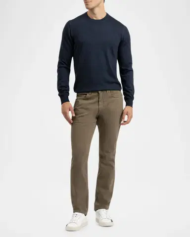 Boglioli Men's Washed Cotton 5-Pocket Pants | Thumbnail 2 Boglioli Men's Washed Cotton 5-Pocket Pants | Thumbnail 2