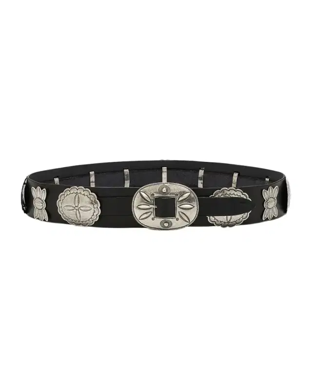 Vacchetta Concho Leather Belt