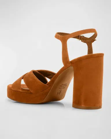 Stuart Weitzman Dayna Suede Crisscross Platform Sandals | Thumbnail 3