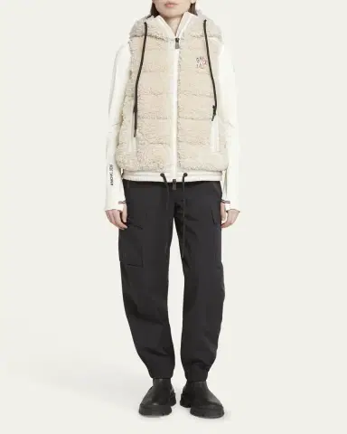 Moncler Grenoble Teddy Fleece Puffer Vest | Thumbnail 2