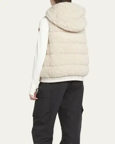 Moncler Grenoble Teddy Fleece Puffer Vest | Thumbnail 3