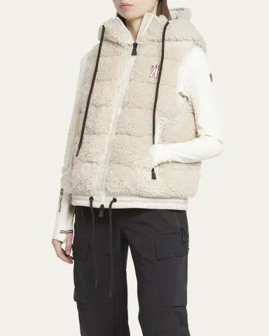 Moncler Grenoble Teddy Fleece Puffer Vest | Thumbnail 4