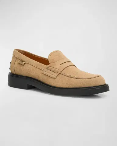 Tod's Gomma Suede Penny Loafers | Thumbnail 3