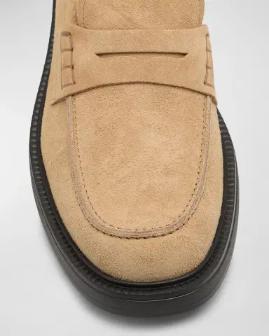 Tod's Gomma Suede Penny Loafers | Thumbnail 6