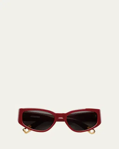 Jacquemus Les Lunettes Gala Acetate Oval Sunglasses | Thumbnail 2