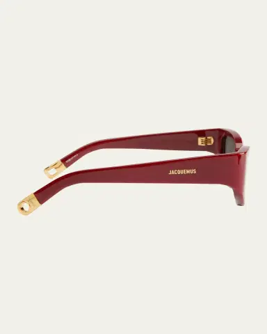 Jacquemus Les Lunettes Gala Acetate Oval Sunglasses | Thumbnail 3