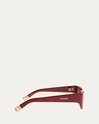 Jacquemus Les Lunettes Gala Acetate Oval Sunglasses | Thumbnail 4