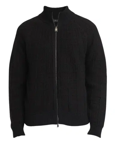 Brioni Men's Cashmere Jacquard Full-Zip Sweater | Thumbnail 1 Brioni Men's Cashmere Jacquard Full-Zip Sweater | Thumbnail 1