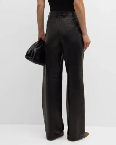 Lafayette 148 New York Sullivan Straight-Leg Nappa Leather Pants | Thumbnail 3 Lafayette 148 New York Sullivan Straight-Leg Nappa Leather Pants | Thumbnail 3