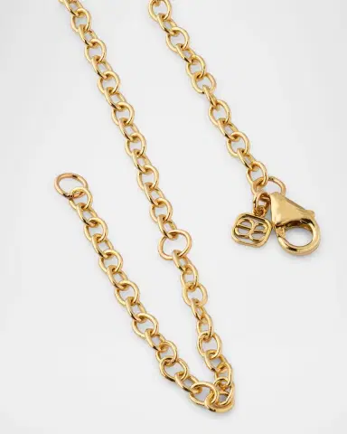 Sydney Evan The Universe Coin on Oval Link Chain Necklace | Thumbnail 4 Sydney Evan The Universe Coin on Oval Link Chain Necklace | Thumbnail 4