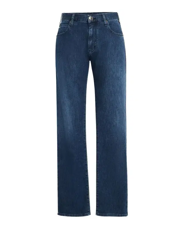 Men 's Washed Denim Five-Pocket Pants
