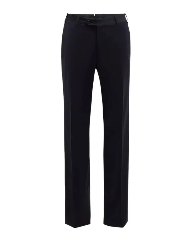 Men's Flat-Front Wool Trousers