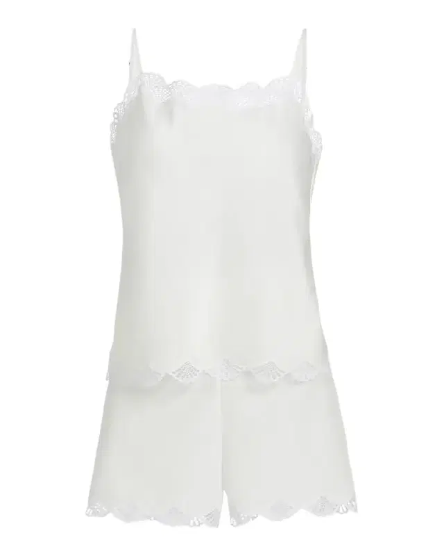 Natori Colette Lace-Trim Cami Pajama Set