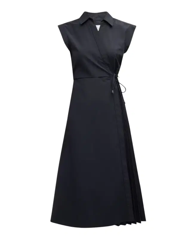 Tanya Taylor Shivon Cap-Sleeve Midi Wrap Dress