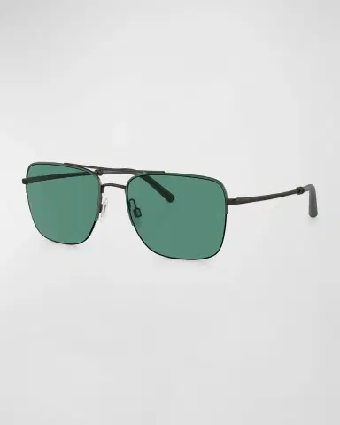 Oliver Peoples x Federer Men's R-2 Metal Aviator Sunglasses | Thumbnail 2 Oliver Peoples x Federer Men's R-2 Metal Aviator Sunglasses | Thumbnail 2